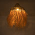 GloboStar® PORTOFERRAIO 02185 Boho Φωτιστικό Οροφής Μονόφωτο 1 x E27 AC220-240V IP20 - Φ50 x Υ80cm - Μπεζ με Καφέ Φυσική Ράφια Νήμα Πλέγμα Καμπάνα - 5 Χρόνια Εγγύηση - ledmania.gr