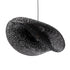 GloboStar® MEXICO 02202 Boho Κρεμαστό Φωτιστικό Οροφής Μονόφωτο 1 x E27 AC220-240V IP20 - Μ85 x Π50 x Υ30cm - Μαύρο Ξύλινο Μπαμπού Πλέγμα - 5 Χρόνια Εγγύηση - ledmania.gr