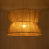 GloboStar® BISBEE 02205 Boho Κρεμαστό Φωτιστικό Οροφής Μονόφωτο 1 x E27 AC220-240V IP20 - Φ80 x Υ48cm - Μπεζ Λεπτό Σχοινί Τριχιά Πλέγμα - 5 Χρόνια Εγγύηση - ledmania.gr