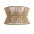 GloboStar® BISBEE 02205 Boho Κρεμαστό Φωτιστικό Οροφής Μονόφωτο 1 x E27 AC220-240V IP20 - Φ80 x Υ48cm - Μπεζ Λεπτό Σχοινί Τριχιά Πλέγμα - 5 Χρόνια Εγγύηση - ledmania.gr
