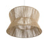 GloboStar® BISBEE 02205 Boho Κρεμαστό Φωτιστικό Οροφής Μονόφωτο 1 x E27 AC220-240V IP20 - Φ80 x Υ48cm - Μπεζ Λεπτό Σχοινί Τριχιά Πλέγμα - 5 Χρόνια Εγγύηση - ledmania.gr