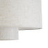 GloboStar® KATHMANDU 02226 Boho Κρεμαστό Φωτιστικό Οροφής Μονόφωτο 1 x E27 AC220-240V IP20 - Φ48 x Υ27cm - Λευκό Ύφασμα Καμπάνα - 5 Χρόνια Εγγύηση - ledmania.gr