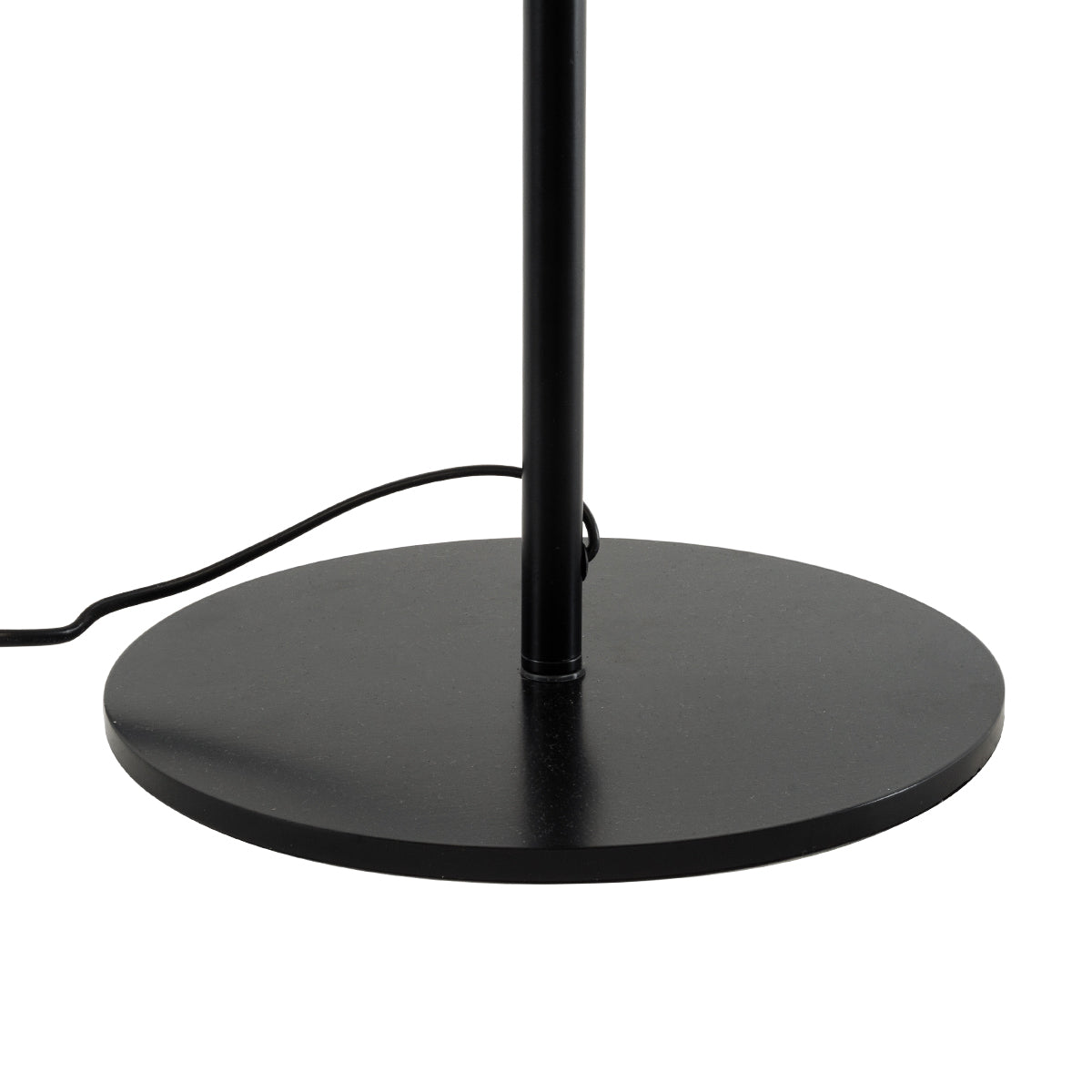 GloboStar® MARIGOLD 02227 Μοντέρνο Επιτραπέζιο Φωτιστικό Τρίφωτο 3 x E27 AC220-240V IP20 - Φ36 x Υ70cm - Μαύρο Μεταλλικό με Λευκό Μπεζ Καπέλο - 5 Χρόνια Εγγύηση - ledmania.gr