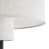 GloboStar® AYANNA 02228 Μοντέρνο Επιδαπέδιο Φωτιστικό Τρίφωτο 3 x E27 AC220-240V IP20 - Φ46 x Υ160cm - Μαύρο Μεταλλικό με Λευκό Μπεζ Καπέλο - 5 Χρόνια Εγγύηση - ledmania.gr