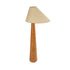 GloboStar® KAUAI 02230 Μοντέρνο Επιδαπέδιο Φωτιστικό Μονόφωτο 1 x E27 AC220-240V IP20 - Μ55 x Π42 x Υ145cm - Μπεζ Ξύλινο Καμπάνα - 5 Χρόνια Εγγύηση - ledmania.gr