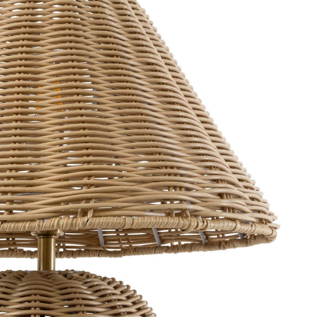 GloboStar® SAOFILIPE 02239 Boho Επιτραπέζιο Φωτιστικό Μονόφωτο 1 x E27 AC220-240V IP20 - Φ40 x Υ45cm - Μπεζ Ξύλινο Καμπάνα - 5 Χρόνια Εγγύηση - ledmania.gr