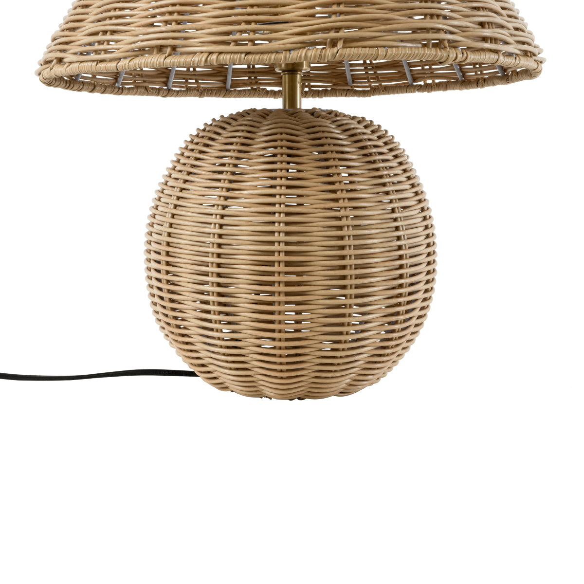 GloboStar® SAOFILIPE 02239 Boho Επιτραπέζιο Φωτιστικό Μονόφωτο 1 x E27 AC220-240V IP20 - Φ40 x Υ45cm - Μπεζ Ξύλινο Καμπάνα - 5 Χρόνια Εγγύηση - ledmania.gr