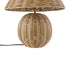 GloboStar® SAOFILIPE 02239 Boho Επιτραπέζιο Φωτιστικό Μονόφωτο 1 x E27 AC220-240V IP20 - Φ40 x Υ45cm - Μπεζ Ξύλινο Καμπάνα - 5 Χρόνια Εγγύηση - ledmania.gr