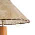 GloboStar® MASPALOMAS 02292 Boho Επιδαπέδιο Φωτιστικό Μονόφωτο 1 x E27 AC220-240V IP20 - Φ55 x Υ145cm - Μπεζ Ξύλινο Καμπάνα - 5 Χρόνια Εγγύηση - ledmania.gr