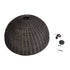 GloboStar® MONTANA 02382 Boho Κρεμαστό Φωτιστικό Οροφής Μονόφωτο 1 x E27 AC220-240V IP20 - Φ80 x Υ40cm - Σκούρο Καφέ Μπαμπού Πλέγμα Καμπάνα - 5 Χρόνια Εγγύηση - ledmania.gr