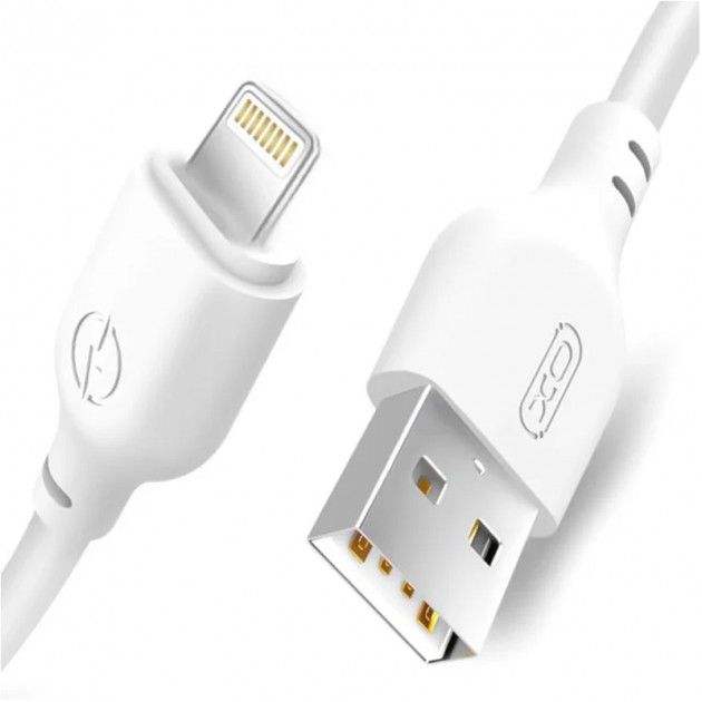 XO NB103 CABLE LIGHTNING 2M 2.1A WHITE - ledmania.gr