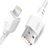 XO NB103 CABLE LIGHTNING 2M 2.1A WHITE - ledmania.gr