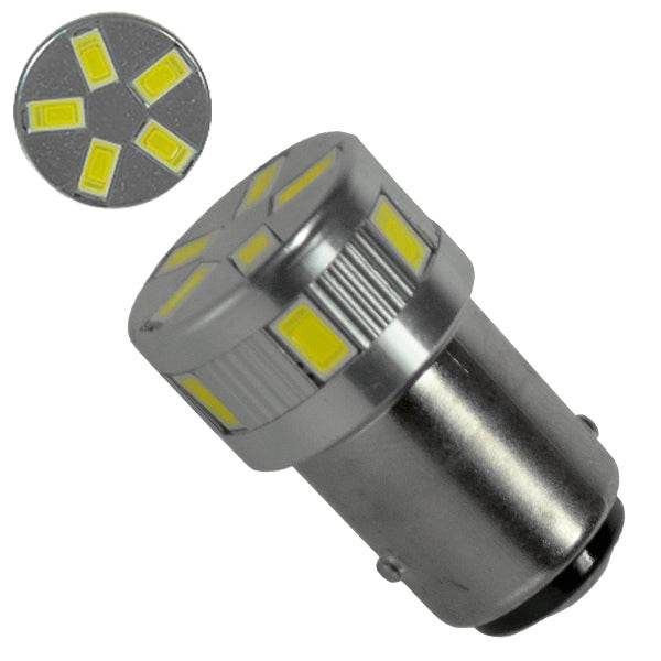 Λαμπτήρας LED 1157 11 SMD 5730 Ψυχρό Λευκό GloboStar 04486 - ledmania.gr