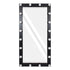 GloboStar® MAKEUP MIRROR-160x80-5 Μοντέρνος Καθρέπτης Μακιγιάζ με Πλαίσιο Φυσικού Ξύλου με Διακόπτη On/Off 20 x E27 AC220-240V - Μ80 x Π7 x Υ160cm - Μαύρος Έβενος - ledmania.gr
