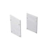 SET OF METAL END CAPS FOR P207, 2 PCS WITHOUT HOLE - ledmania.gr