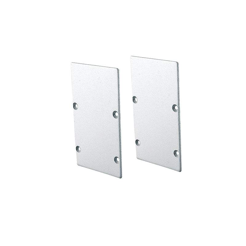 SET OF METAL END CAPS FOR PROFILE P288, 2 PCS WITHOUT HOLE - ledmania.gr