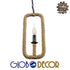 GloboStar® LINDELL 10001110 Vintage Industrial Κρεμαστό Φωτιστικό Οροφής Μονόφωτο Μαύρο Μεταλλικό με Μπεζ Σχοινί Φ18 x Y33cm - ledmania.gr