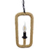 GloboStar® LINDELL 10001110 Vintage Industrial Κρεμαστό Φωτιστικό Οροφής Μονόφωτο Μαύρο Μεταλλικό με Μπεζ Σχοινί Φ18 x Y33cm - ledmania.gr
