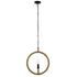 GloboStar® HUNTER 10001111 Vintage Industrial Κρεμαστό Φωτιστικό Οροφής Μονόφωτο Μαύρο Μεταλλικό με Μπεζ Σχοινί Φ33 x Y33cm - ledmania.gr