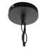 GloboStar® HUNTER 10001111 Vintage Industrial Κρεμαστό Φωτιστικό Οροφής Μονόφωτο Μαύρο Μεταλλικό με Μπεζ Σχοινί Φ33 x Y33cm - ledmania.gr