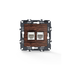 PRIME ΠΡΙΖΑ ΤΗΛΕΦΩΝΟΥ 1xRJ11 CAT3 IP20 & ΠΡΙΖΑ ΔΙΚΤΥΟΥ 1xRJ45 CAT6 UTP IP20 ΞΥΛΟ - ledmania.gr