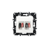 PRIME ΠΡΙΖΑ ΗΧΕΙΩΝ ΔΙΠΛΗ ΜΕ ΚΛΙΠ 36-230VAC IP20 ΛΕΥΚΗ - ledmania.gr