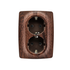PRIME ΠΡΙΖΑ ΣΟΥΚΟ ΑΣΦΑΛΕΙΑΣ 2x2P+E 16A 250VAC IP20 ΞΥΛΟ - ledmania.gr