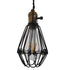 GloboStar® DANE 10001181 Vintage Industrial Κρεμαστό Φωτιστικό Οροφής Μαύρο Μεταλλικό Πλέγμα Φ10 x Y20cm - ledmania.gr