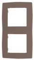 PRIME ΠΛΑΙΣΙΟ 2 ΘΕΣΕΩΝ IP20 ΕΚΡΟΥ - ledmania.gr