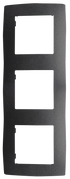 PRIME ΠΛΑΙΣΙΟ 3 ΘΕΣΕΩΝ IP20 ΓΚΡΙ - ledmania.gr