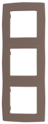PRIME ΠΛΑΙΣΙΟ 3 ΘΕΣΕΩΝ IP20 ΕΚΡΟΥ - ledmania.gr