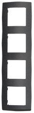 PRIME ΠΛΑΙΣΙΟ 4 ΘΕΣΕΩΝ IP20 ΓΚΡΙ - ledmania.gr