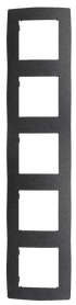 PRIME ΠΛΑΙΣΙΟ 5 ΘΕΣΕΩΝ IP20 ΓΚΡΙ - ledmania.gr