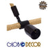 GloboStar® MALVERN 10001240 Vintage Industrial Κρεμαστό Φωτιστικό Οροφής Μονόφωτο Μαύρο Μεταλλικό με Μπεζ Σχοινί Μ33 x Π22 x Υ33cm - ledmania.gr