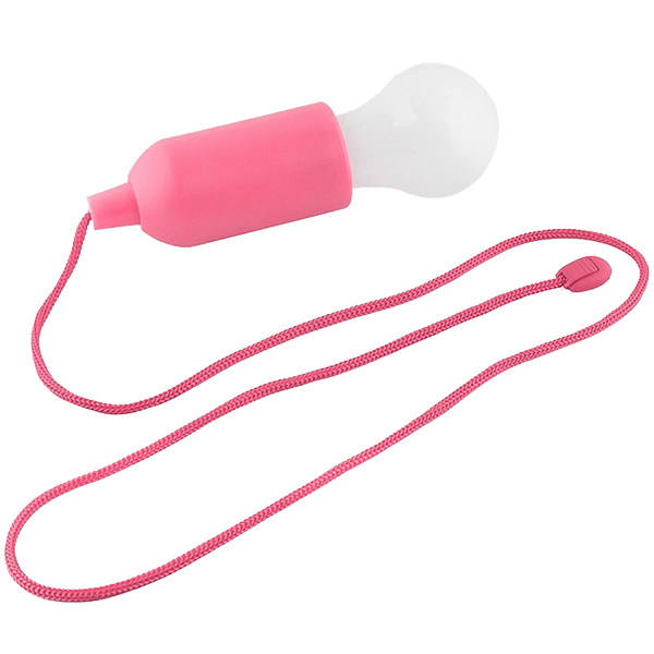 BULB SHAPE PULL LIGHT E-6621 1W PINK - ledmania.gr