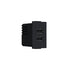 MODYS ΠΡΙΖΑ ΤΡΟΦΟΔΟΣΙΑΣ USB 1 ΣΤ. 2XUSB A+C ΜΑΥΡΟ ΜΑΤ 5VDC 3A IP20 - ledmania.gr