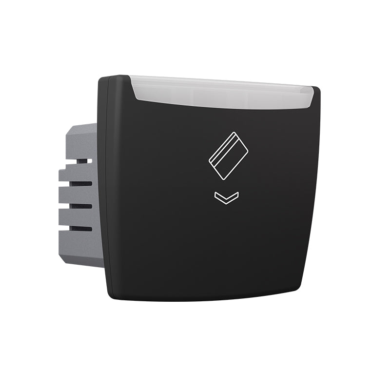 MODYS ΜΗΧΑΝΙΚΟΣ ΚΑΡΤΟΔΙΑΚΟΠΤΗΣ 2 ΣΤ. 220V 10Α IP20 ΜΑΥΡΟ ΜΑΤ - ledmania.gr