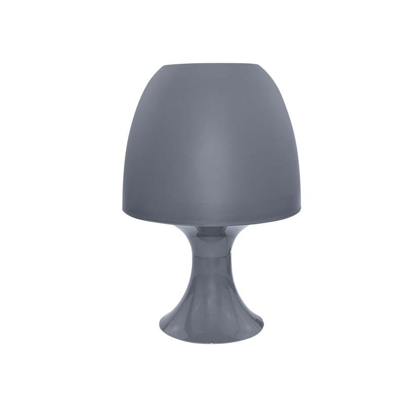 ΕΠΙΤΡΑΠΕΖΙΟ Φ/Σ 1ΧΕ14 ΠΛΑΣΤΙΚΟ ΣΚΟΥΡΟ ΓΚΡΙ Φ16XH25,5CM NIOKI - ledmania.gr