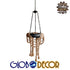 GloboStar® RUNNER 01115 Vintage Industrial Κρεμαστό Φωτιστικό Οροφής Πολύφωτο Μαύρο με Μπεζ Σχοινί Φ45 x Y60cm - ledmania.gr