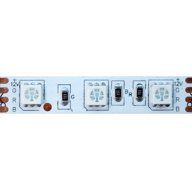 ΤΑΙΝΙΑ LED 5M 14.4W/M 12V DC IP20 RGB 10mm-(Τιμή μέτρου) - ledmania.gr