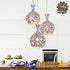 GloboStar® ILLUME 01249 Μοντέρνο Κρεμαστό Φωτιστικό Οροφής Τρίφωτο Ασημί Μεταλλικό με Κρύσταλλα Μ64 x Π18 x Υ24cm - ledmania.gr