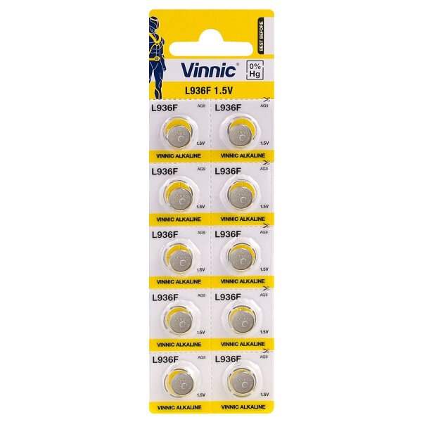 VINNIC G9/AG9/L936 MINI ALKALINE BATTERY BL10 - ledmania.gr
