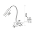 LED ΓΡΑΦΕΙΟΥ 5W ΓΚΡΙ 4000K+ΣΠΙΡΑΛ+ΚΛΙΠ 230V 7,5X11,5XH43,5CM - ledmania.gr