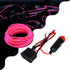 GloboStar® 82203 TUBE 360° Degree Διακοσμητική EL-Wire Neon Αυτοκινήτου Κορδόνι ΣΕΤ 3m 1W/3m 30lm/m 360° DC 12V με Βύσμα Αναπτήρα Αυτοκινήτου Αδιάβροχη IP68 Φούξια - ledmania.gr