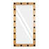 GloboStar® MAKEUP MIRROR-160x80-1 Μοντέρνος Καθρέπτης Μακιγιάζ με Πλαίσιο Φυσικού Ξύλου με Διακόπτη On/Off 20 x E27 AC220-240V - Μ80 x Π7 x Υ160cm - Μπεζ Δρυς - ledmania.gr