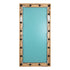 GloboStar® MAKEUP MIRROR-160x80-1 Μοντέρνος Καθρέπτης Μακιγιάζ με Πλαίσιο Φυσικού Ξύλου με Διακόπτη On/Off 20 x E27 AC220-240V - Μ80 x Π7 x Υ160cm - Μπεζ Δρυς - ledmania.gr