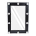GloboStar® MAKEUP MIRROR-60x90-5 Μοντέρνος Καθρέπτης Μακιγιάζ με Πλαίσιο Φυσικού Ξύλου με Διακόπτη On/Off 10 x E27 AC220-240V - Μ60 x Π7 x Υ90cm - Μαύρος Έβενος - ledmania.gr