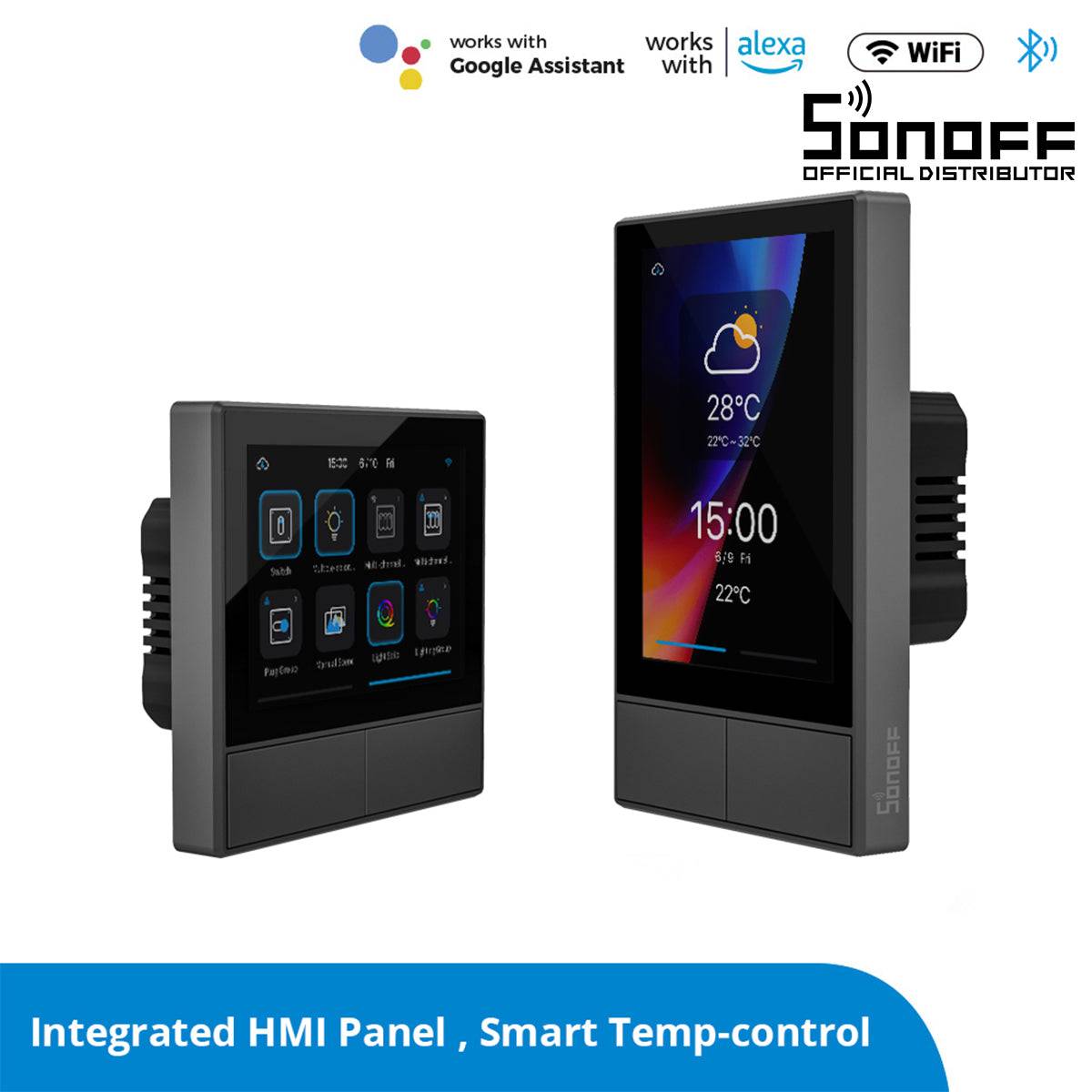 GloboStar® 80058 SONOFF NSPanel-EU - Wi-Fi Smart Scene Wall Switch(86/EU Type) - Integrated HMI Panel - Smart Temperature Control - ledmania.gr