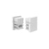 SET OF SILICON END CAPS FOR P144, 1 WITHOUT HOLE & 1 WITH HOLE - ledmania.gr