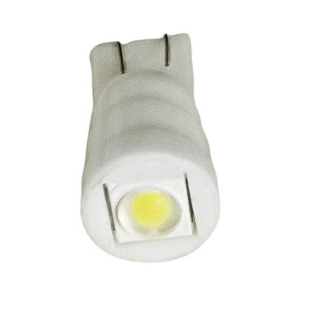 T10-W5W Led Αυτοκινήτων Κεραμικη-1smd 7070 με Φακο Ενισχυσης-12VDc-Ψυχρο λευκο-1τεμ. - ledmania.gr